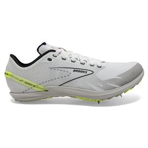 Brooks Draft XC Racing Shoes - Mens, White/Black/Yellow | IE-AIB250491